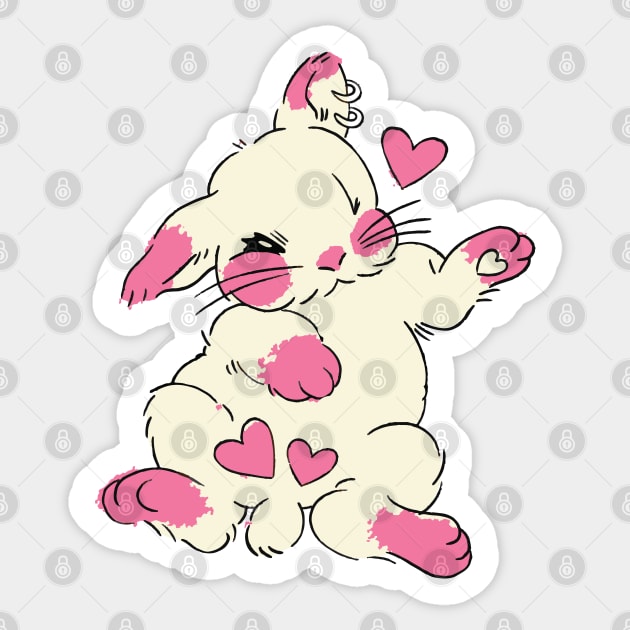 cute buuny Sticker by lazykitty